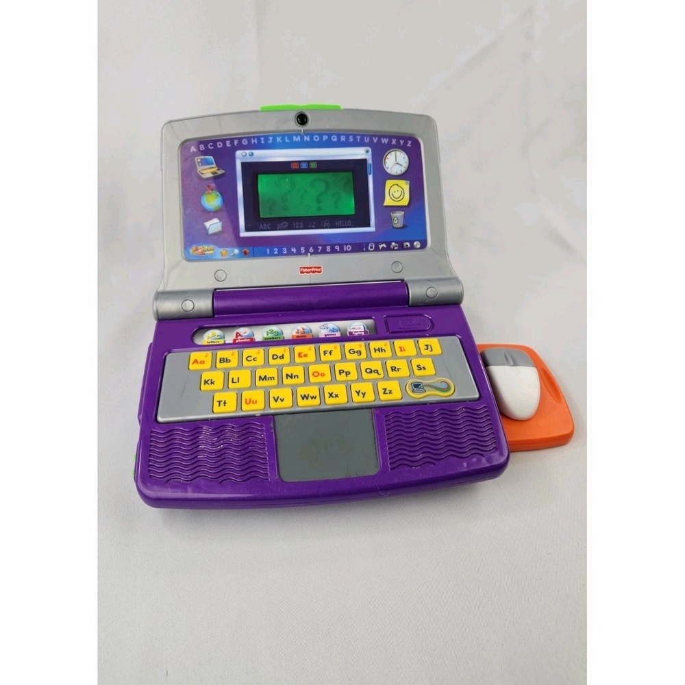 Vintage Fisher-Price Fun 2 Learn Color Flash Laptop Electronic Interactive Works
